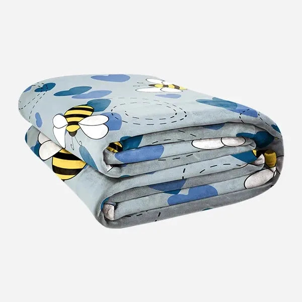 Big Blanket Original Stretch™ Kids Blanket — 4-way stretch knit in Bees