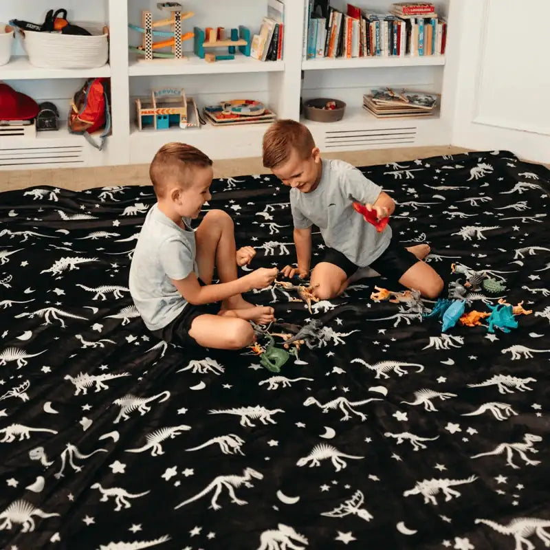 Big Blanket Original Stretch™ Blanket — 4-way stretch knit in Fossil Hunt