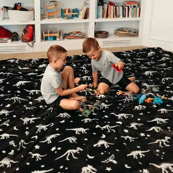 Big Blanket Original Stretch™ Blanket — 4-way stretch knit in Fossil Hunt