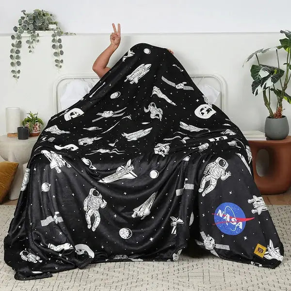 Big Blanket Original Stretch™ Blanket — 4-way stretch knit in Space Out