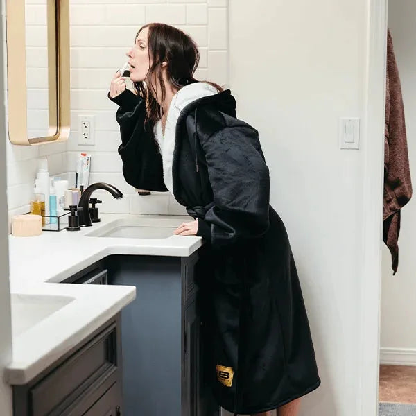 Big Blanket Hideout Robe™ — Sherpa-lined fleece