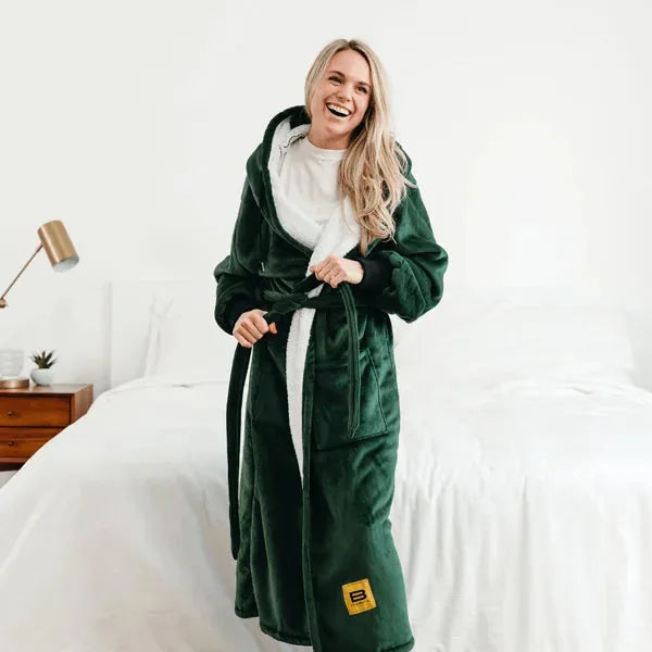 Big Blanket Hideout Robe™ — Sherpa-lined fleece