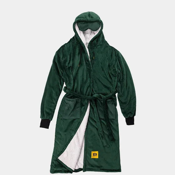 Big Blanket Hideout Robe™ — Sherpa-lined fleece in Forest