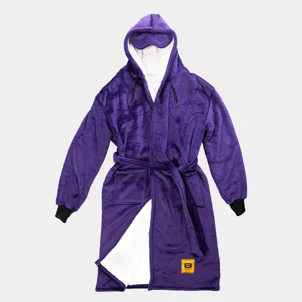 Big Blanket Hideout Robe™ — Sherpa-lined fleece in Purple