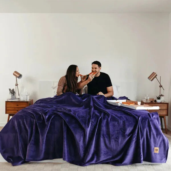 Big Blanket Original Stretch™ Blanket — 4-way stretch knit in Purple