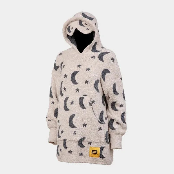 Big Blanket Premier Plush™ Kids Hoodie in Moon Sky