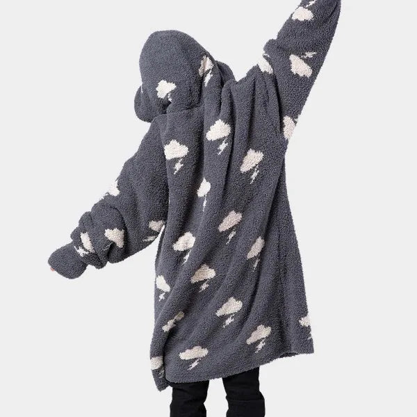 Big Blanket Premier Plush™ Kids Hoodie — Stormy Sky