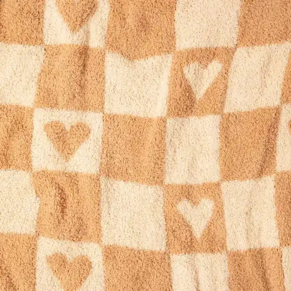 Big Blanket Premier Plush™ Blanket in Checkered Hearts