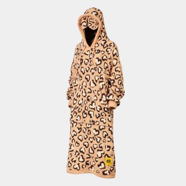 Big Blanket Factory Sale: Premier Plush™ Hoodie in Leopard Hearts