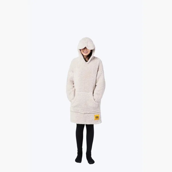 Big Blanket Premier Plush Kids Hoodie — Oatmeal