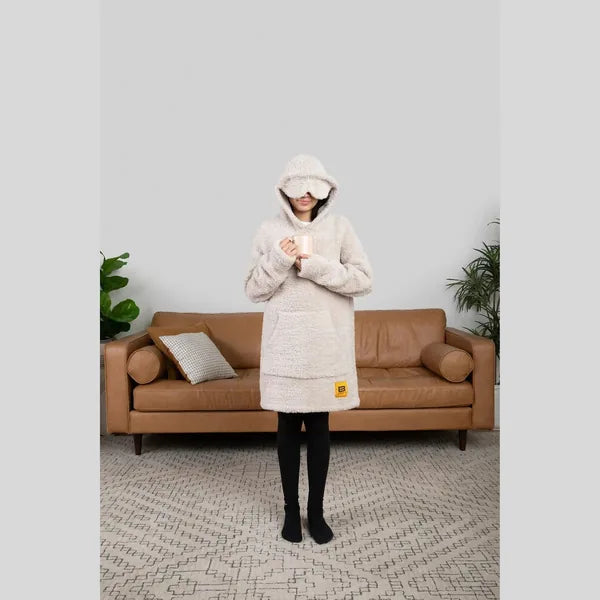 Big Blanket Premier Plush Kids Hoodie — Oatmeal