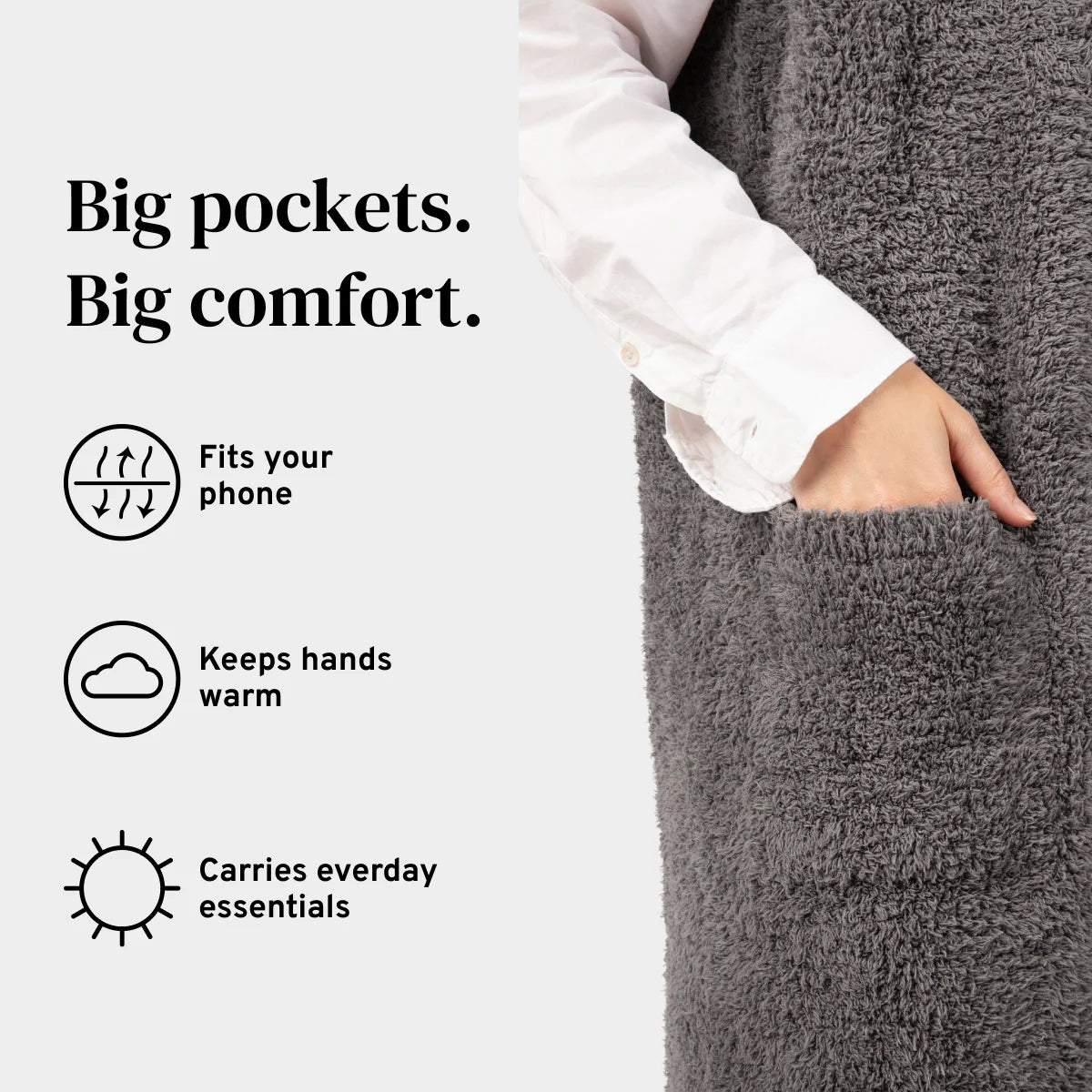 Premier Plush™ Vest in Charcoal