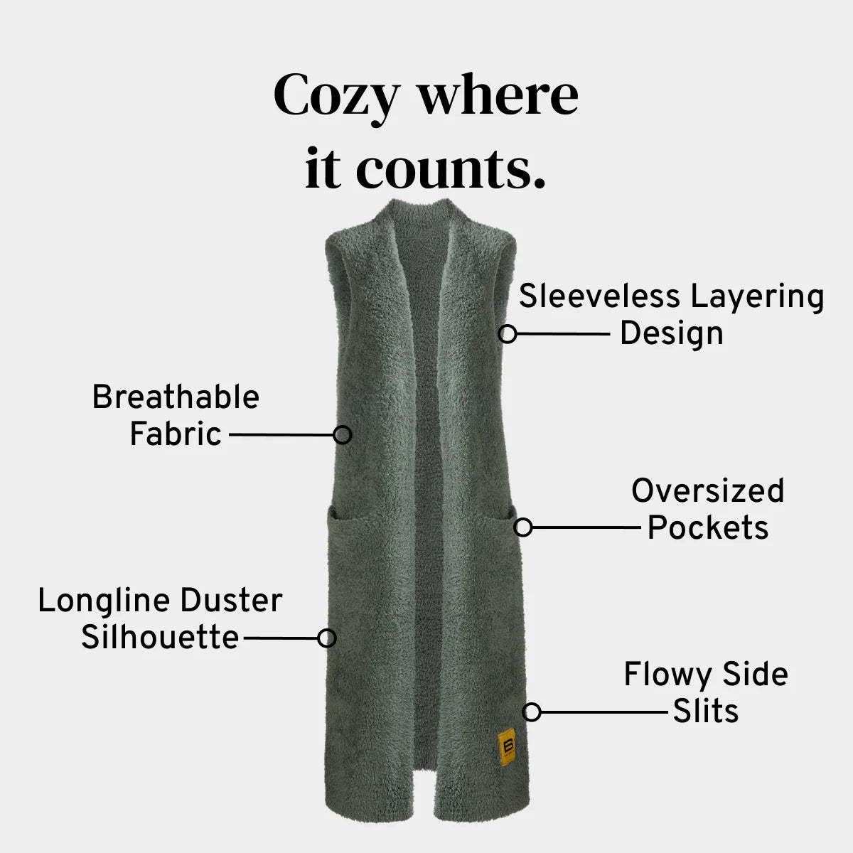 Premier Plush™ Vest in Moss
