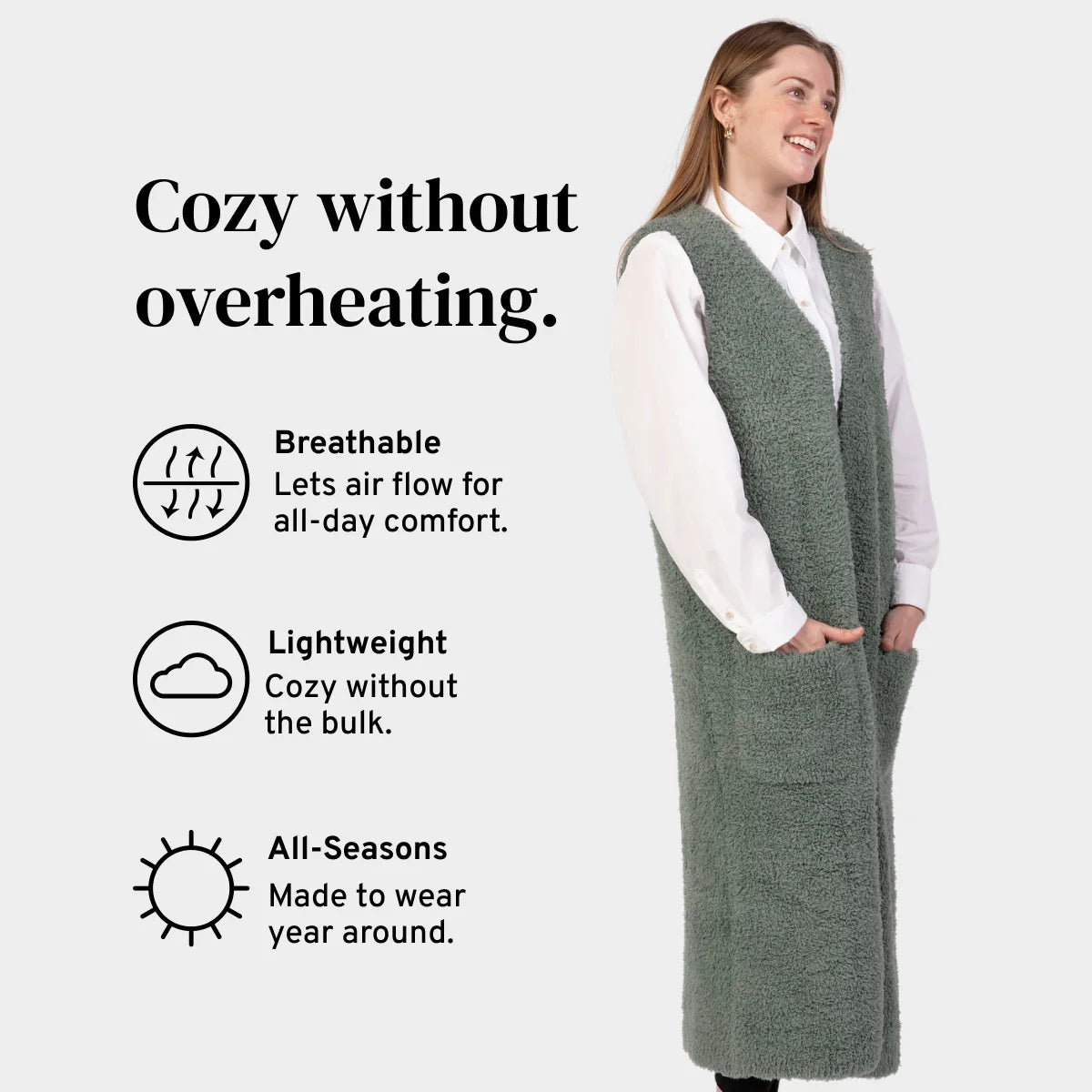 Premier Plush™ Vest in Moss