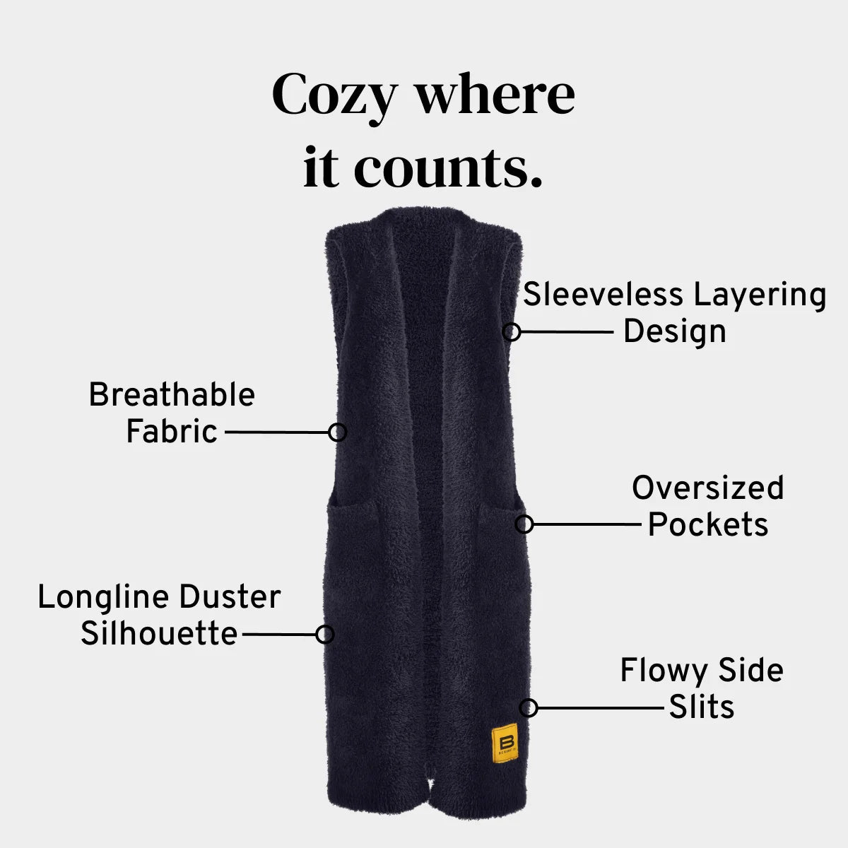 Premier Plush™ Vest in Night