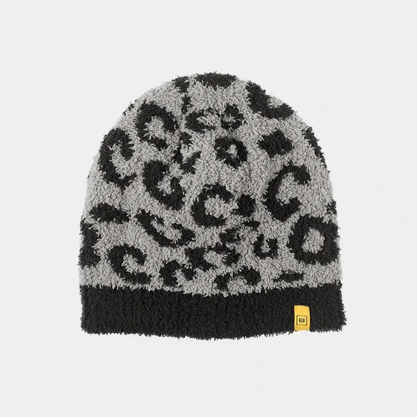 Big Blanket Premier Plush™ Beanie in Black Leopard