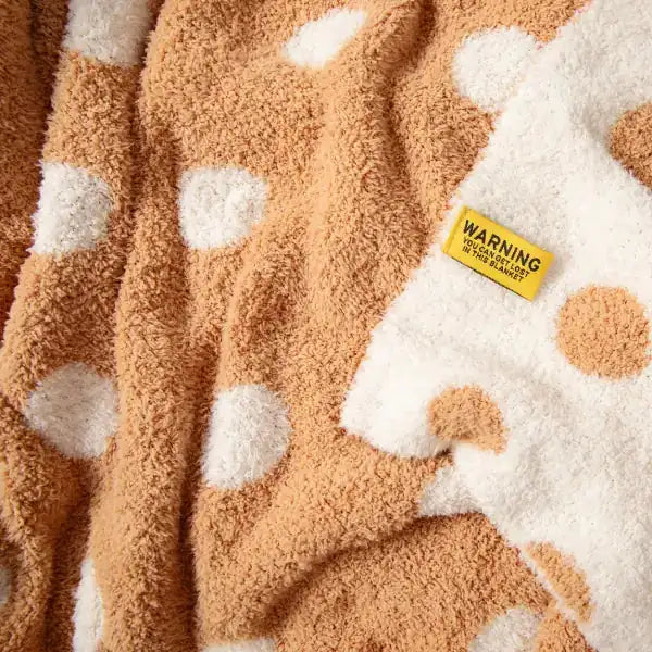 Big Blanket Premier Plush™ Blanket in Ginger Dots