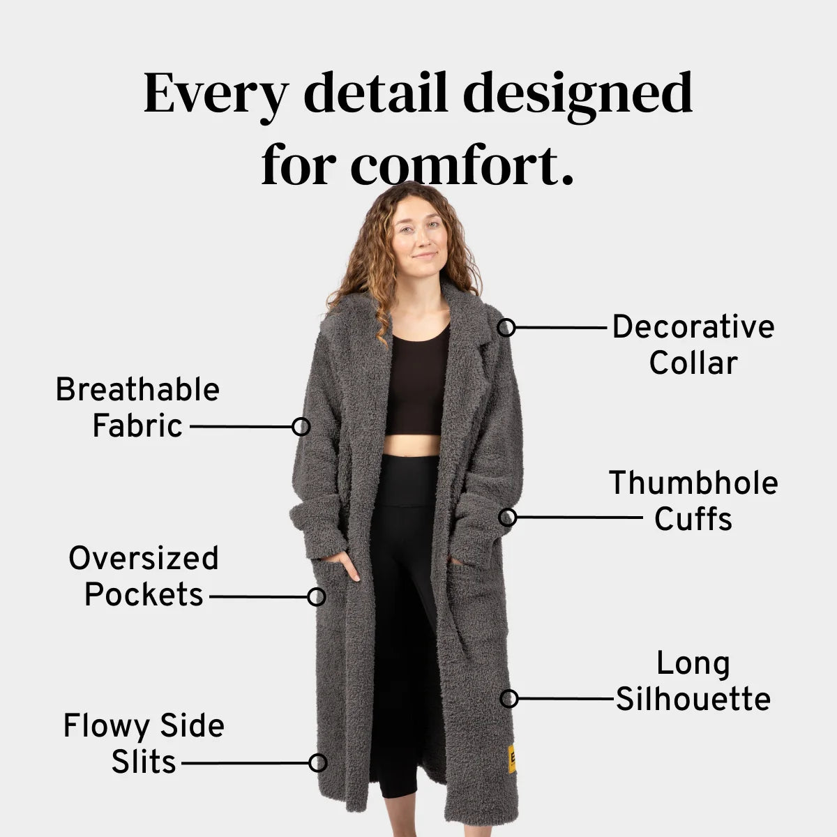 Cardigan in Charcoal