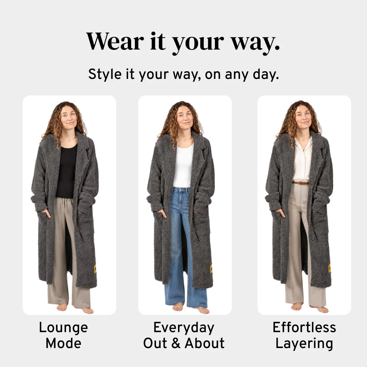 Cardigan in Charcoal