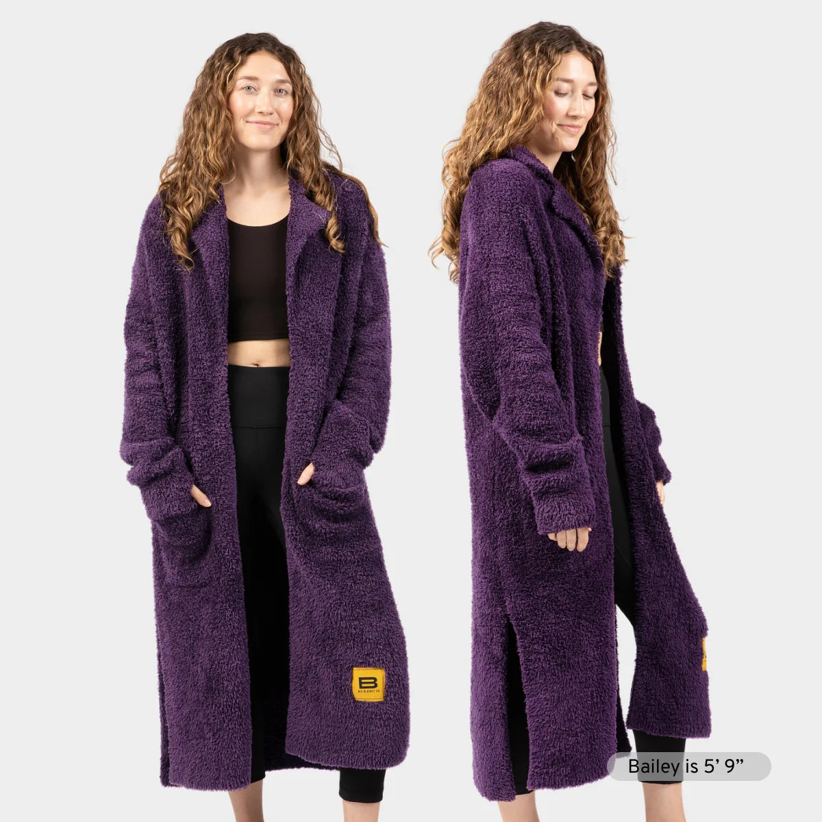Cardigan in Deep Purple
