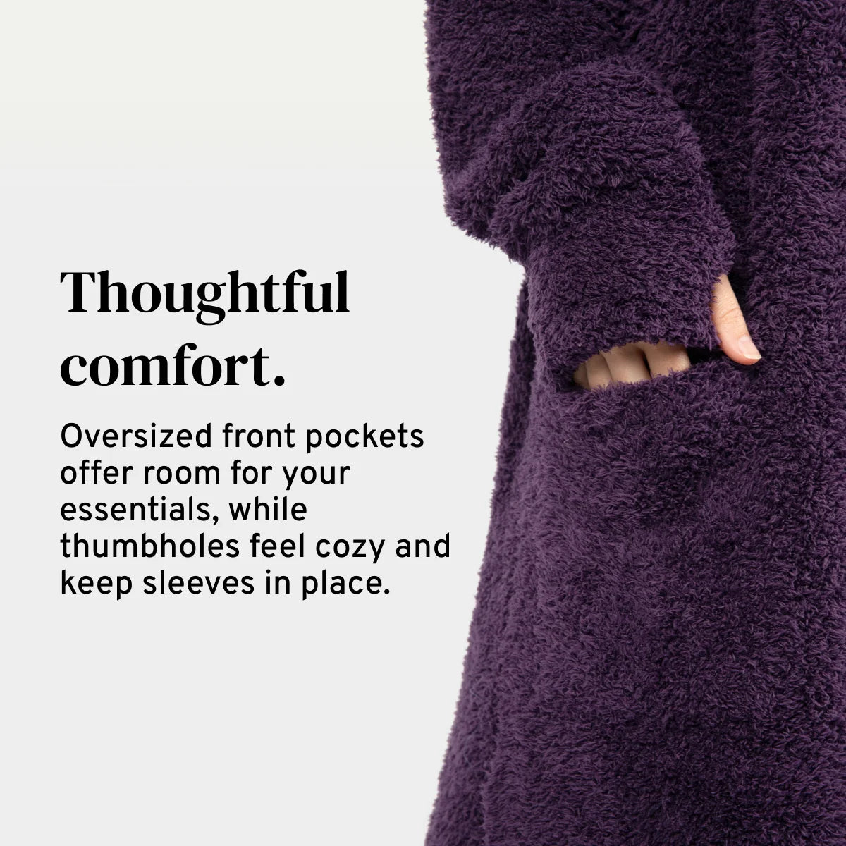 Cardigan in Deep Purple