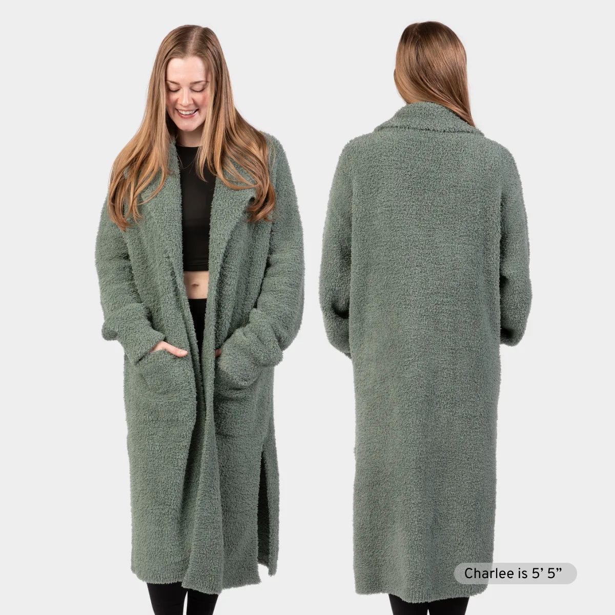 Cardigan in Moss