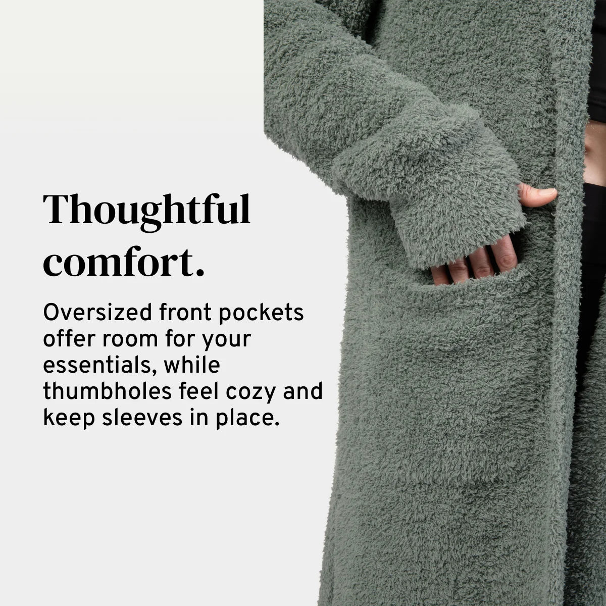 Cardigan in Moss
