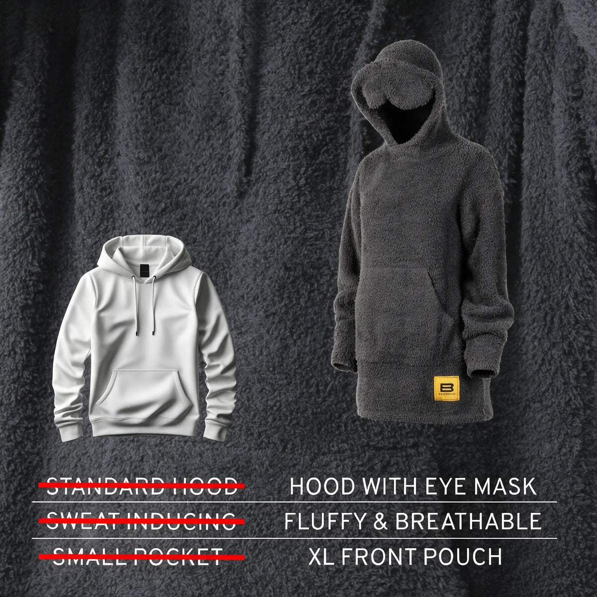 Premier Plush Hoodie Kids Charcoal
