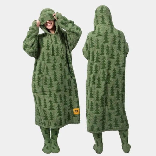 Big Blanket Premier Plush™ Hoodie in Evergreen Dreams