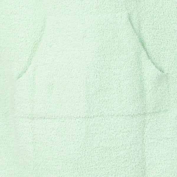 Soft sage green oversized blanket hoodie with plush texture and kangaroo pocket detail