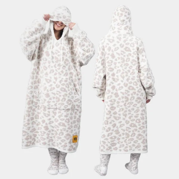 Big Blanket Premier Plush™ Hoodie in Snow Leopard