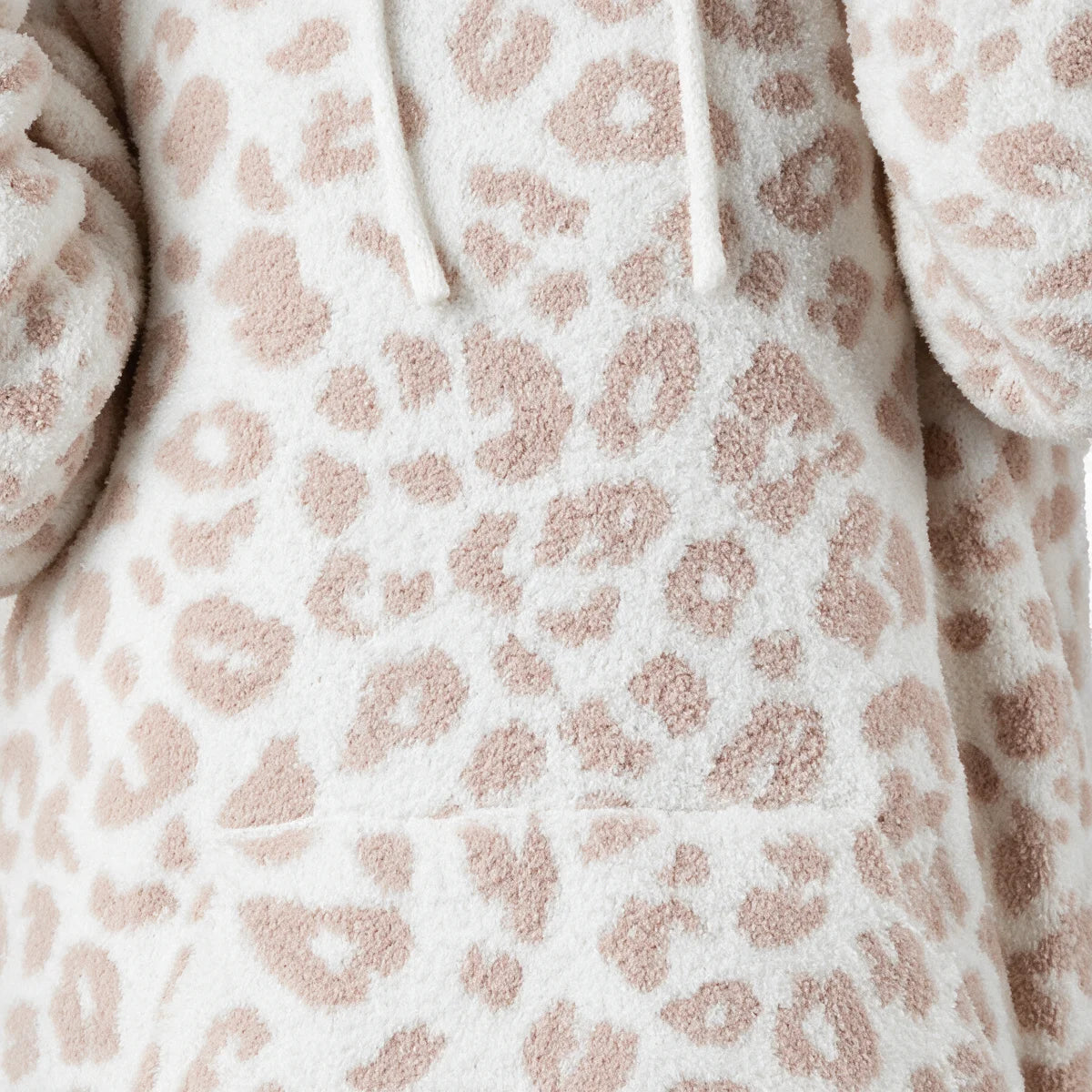 Premier Plush Hoodie Kids Snow Leopard