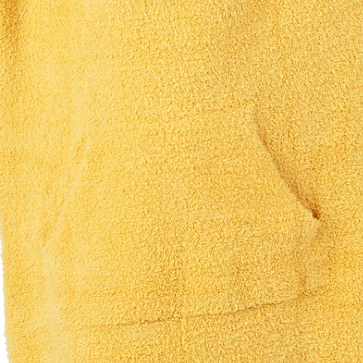 Sunflower yellow Premier Plush™ Hoodie oversized blanket showing soft textured fleece fabric detail
