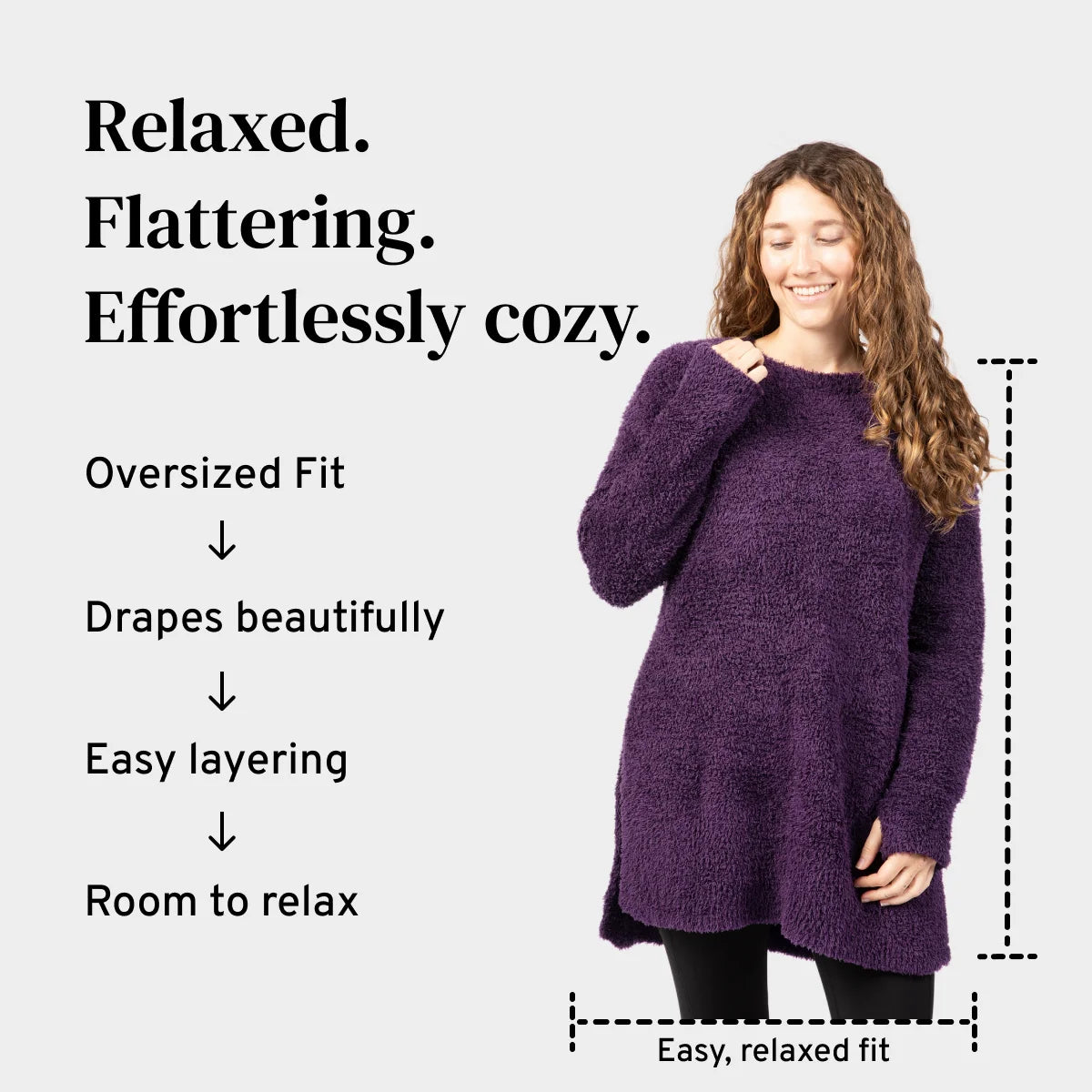 Pullover in Deep Purple