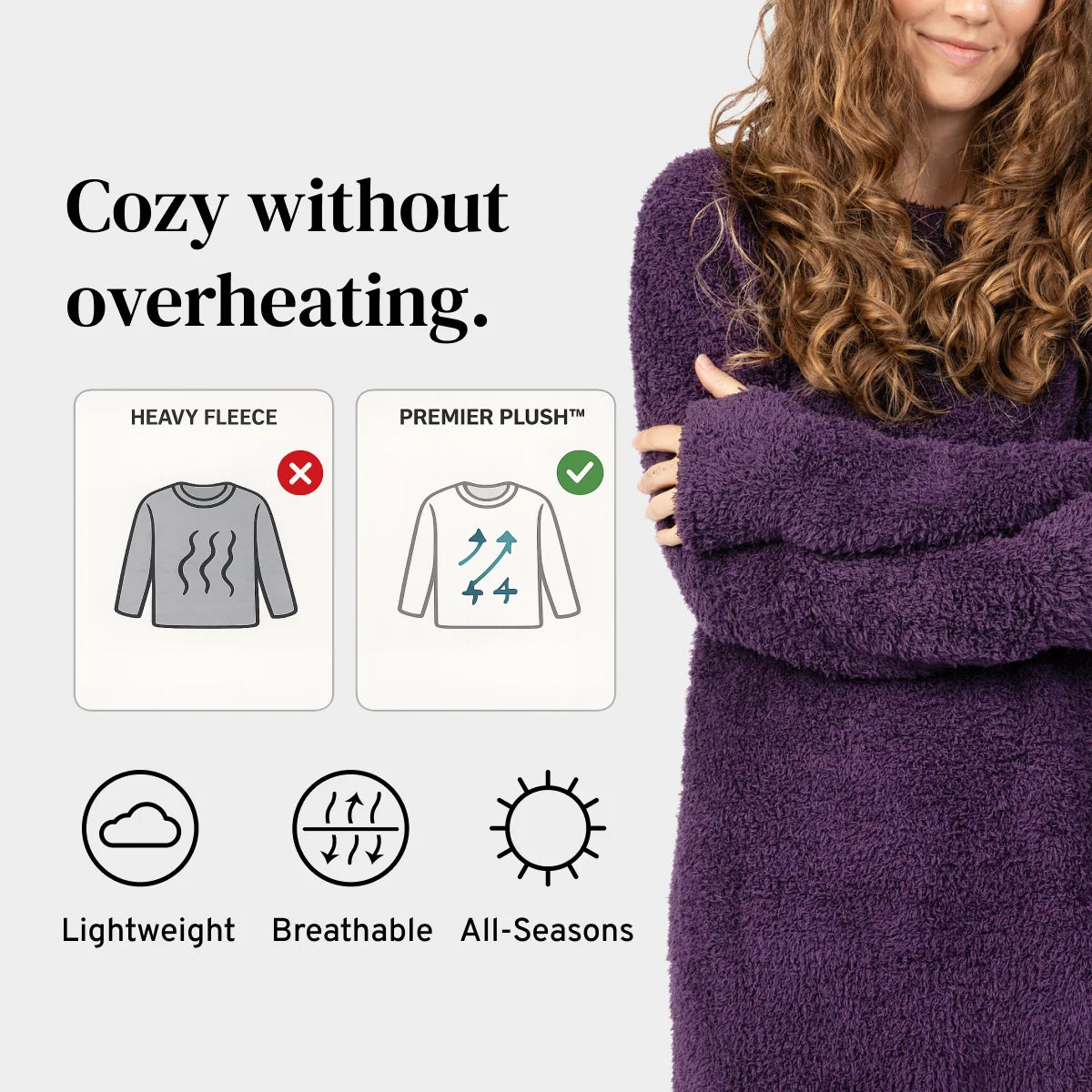 Pullover in Deep Purple