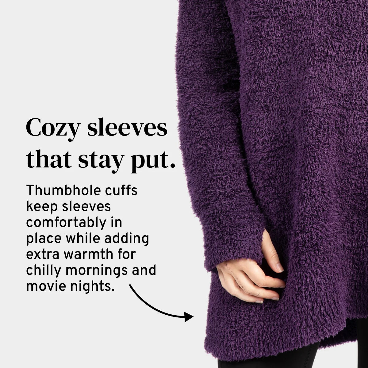 Pullover in Deep Purple