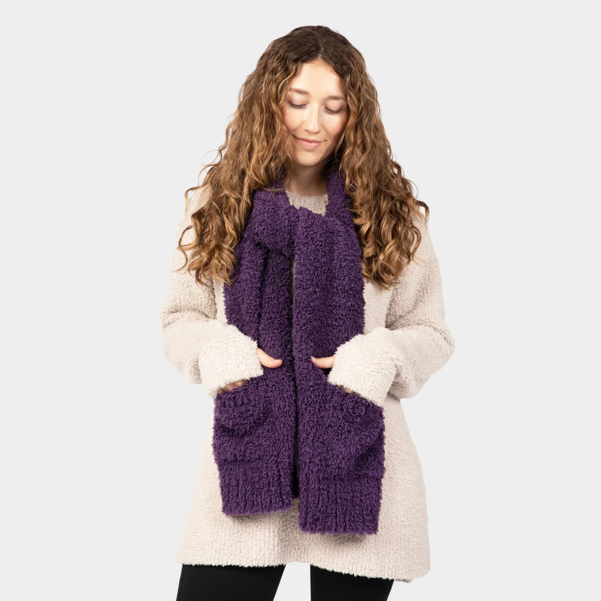 Scarf in Deep Purple