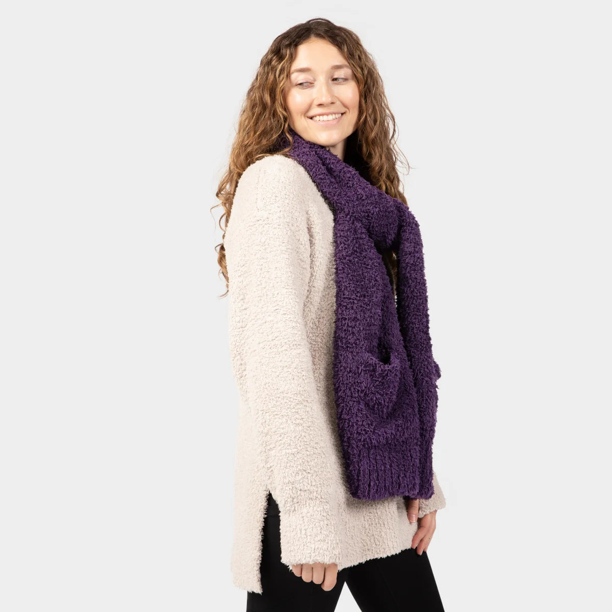 Scarf in Deep Purple