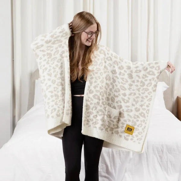 Big Blanket Premier Plush™ Wrap in Snow Leopard