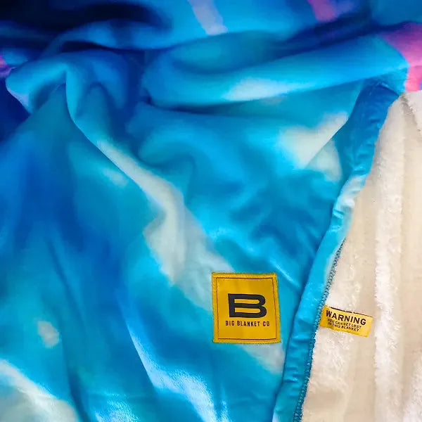 Big Blanket Sherpa Stretch™ Blanket in Bright Tie Dye