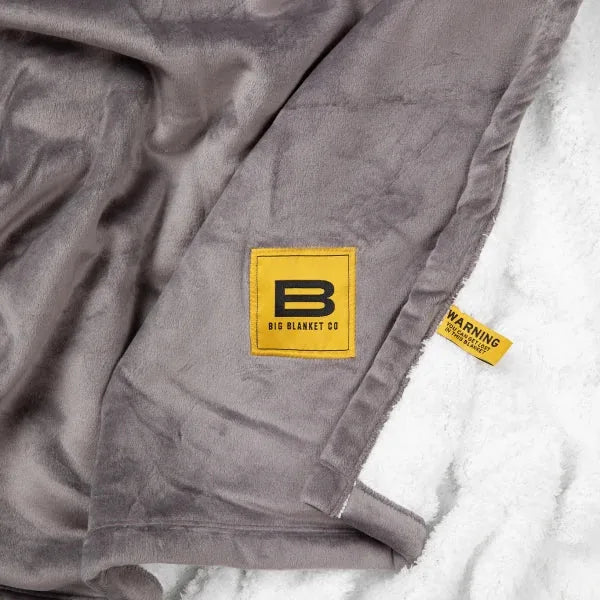 Big Blanket Sherpa Stretch™ Blanket in Light Grey