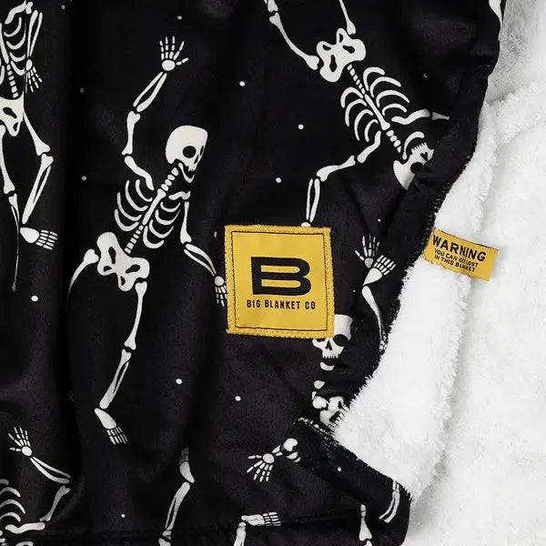 Big Blanket Sherpa Stretch™ Blanket in Skeletons