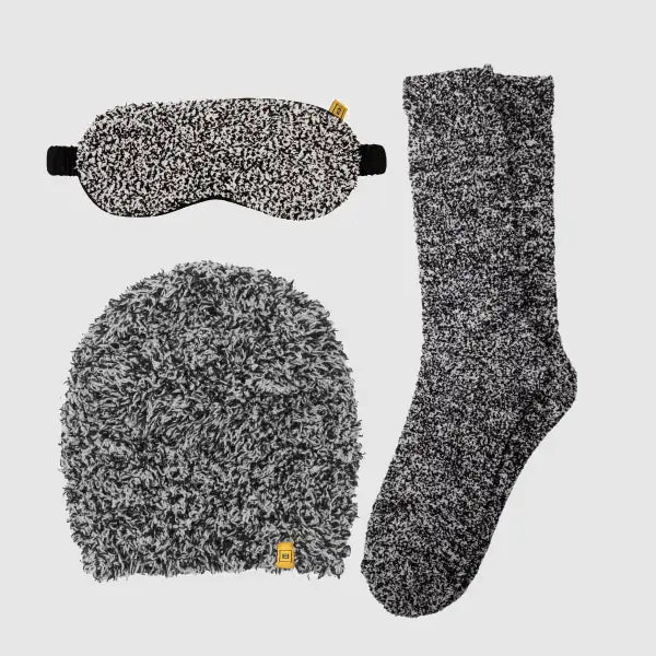 Big Blanket Self Care Bundle in Black Heather