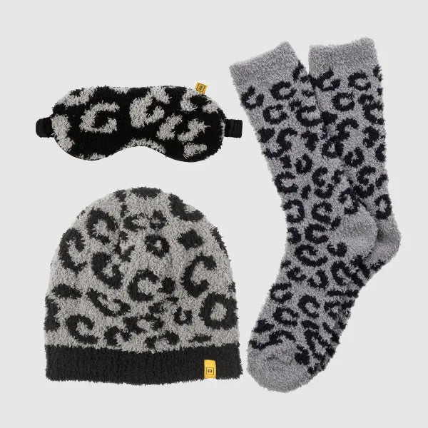 Big Blanket Self Care Bundle in Black Leopard