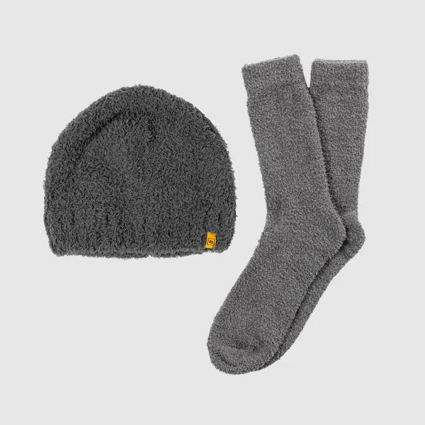 Big Blanket Beanie & Sock Set — Knit in Charcoal