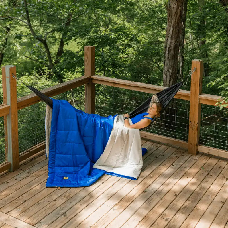 Big Blanket XL Outdoorsy™ Blanket — Blue / White