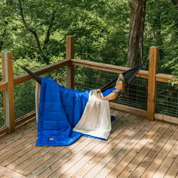 Big Blanket XL Outdoorsy™ Blanket — Blue / White