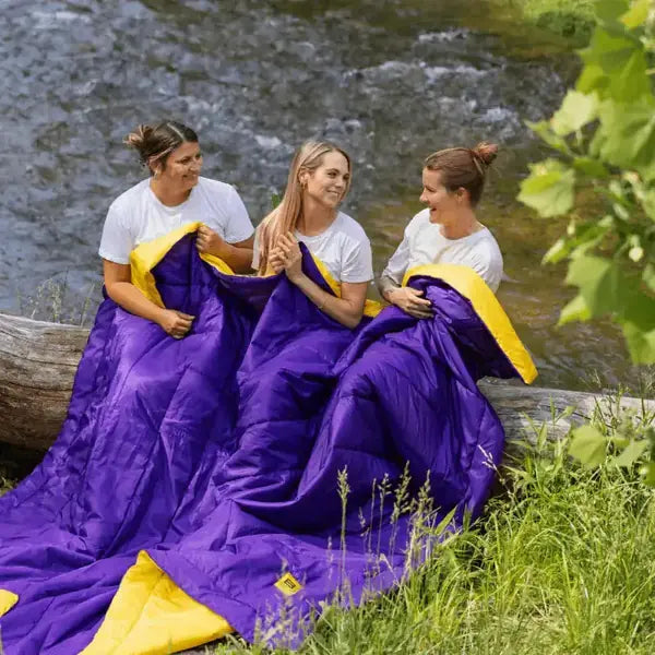 Big Blanket XL Outdoorsy™ Blanket — Purple / Yellow