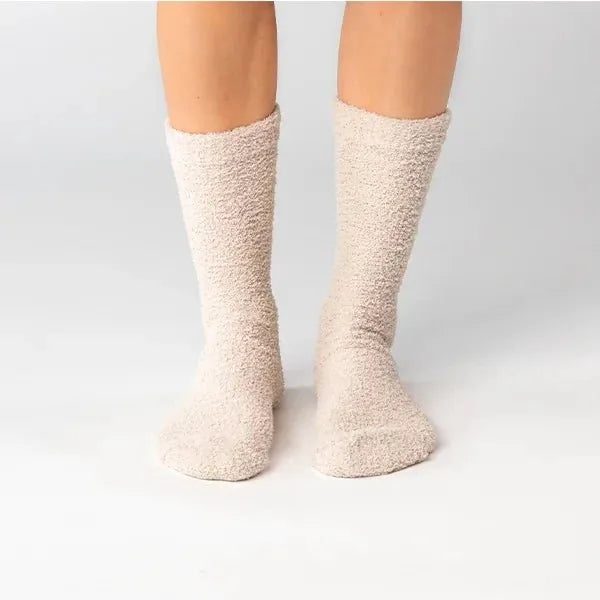Big Blanket Cozy Toes™ Socks — Knit in Oatmeal