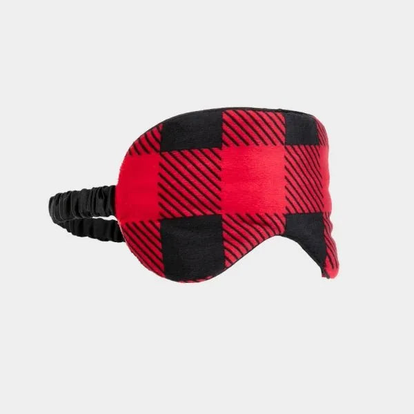 Big Blanket Original Stretch™ Eye Mask — 4-way stretch knit in Red Plaid